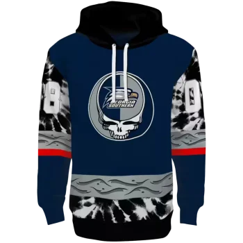 customized georgia southern eagles grateful vibes blue hoodie best selling