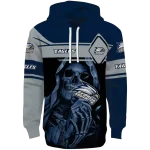 customized georgia southern eagles grim reaper blue black hoodie best selling