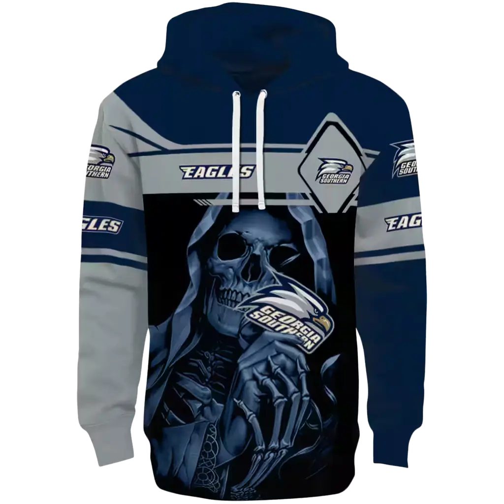 customized georgia southern eagles grim reaper blue black hoodie best selling customized georgia southern eagles grim reaper blue black hoodie best selling