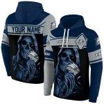 customized georgia southern eagles grim reaper blue black hoodie best selling