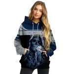 customized georgia southern eagles grim reaper blue black hoodie best selling