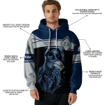 customized georgia southern eagles grim reaper blue black hoodie best selling
