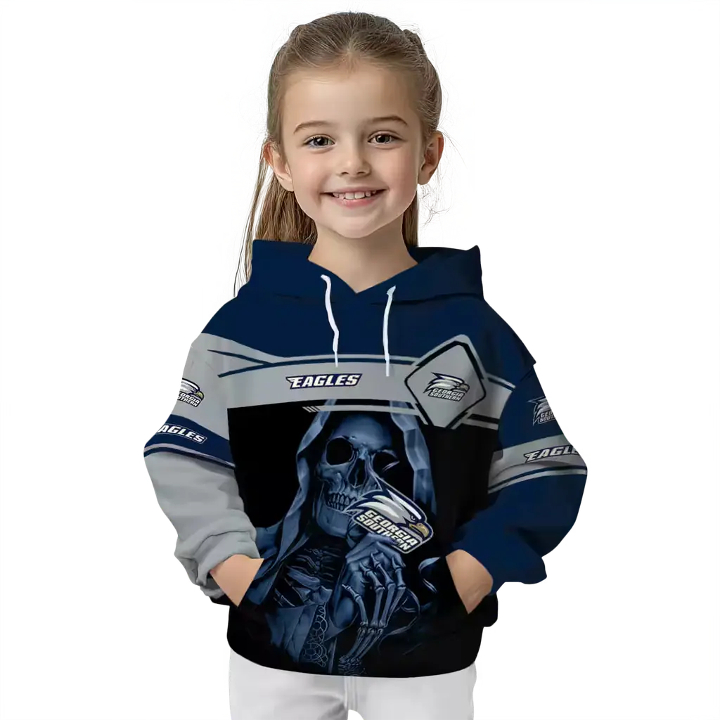customized georgia southern eagles grim reaper blue black hoodie top rated customized georgia southern eagles grim reaper blue black hoodie top rated