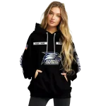 customized georgia southern eagles punisher skull black hoodie best selling