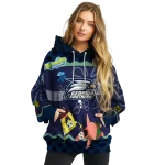 customized georgia southern eagles spongebob patrick star blue navy hoodie best selling