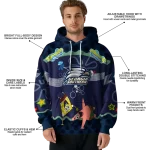 customized georgia southern eagles spongebob patrick star blue navy hoodie best selling