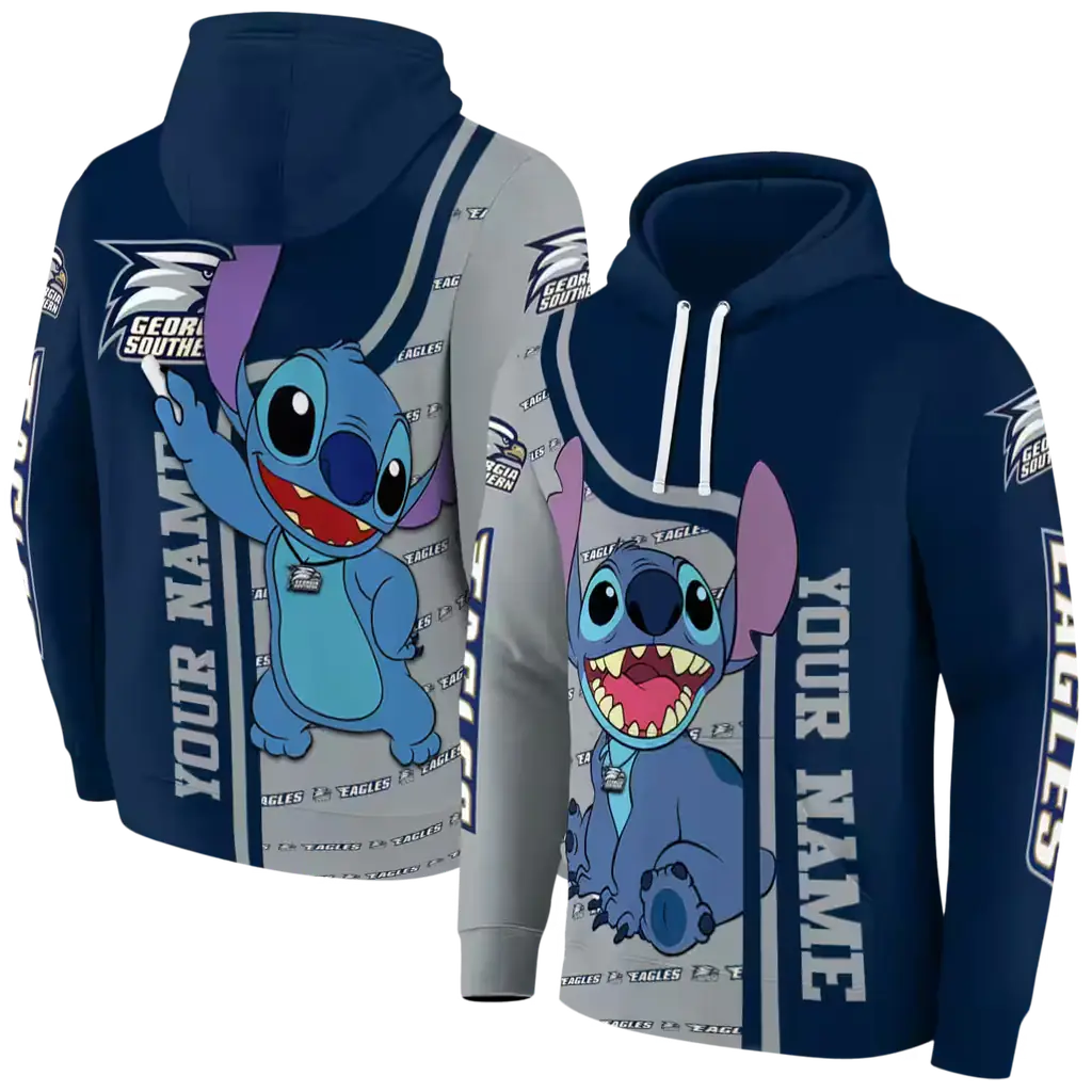 customized georgia southern eagles stitch blue hoodie fashion forward customized georgia southern eagles stitch blue hoodie fashion forward
