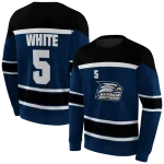 customized georgia southern eagles striped pattern blue hoodie best selling