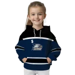 customized georgia southern eagles striped pattern blue hoodie best selling