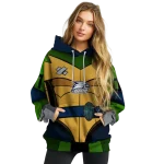 customized georgia southern eagles superhero armor blue green hoodie best selling
