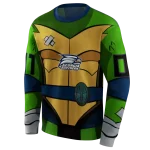 customized georgia southern eagles superhero armor blue green hoodie best selling