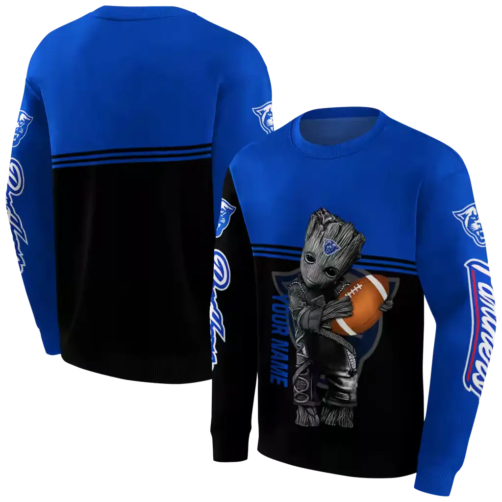 customized georgia state panthers baby groot blue black hoodie premium grade customized georgia state panthers baby groot blue black hoodie premium grade