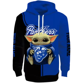 customized georgia state panthers baby yoda blue black hoodie best selling