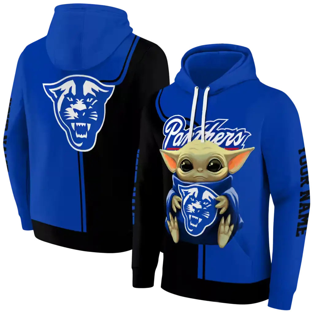 customized georgia state panthers baby yoda blue black hoodie fashion forward customized georgia state panthers baby yoda blue black hoodie fashion forward