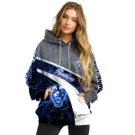 customized georgia state panthers hexagonal mesh blue black gray hoodie best selling