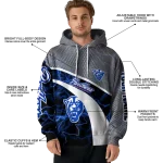 customized georgia state panthers hexagonal mesh blue black gray hoodie best selling