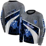 customized georgia state panthers hexagonal mesh blue black gray hoodie best selling