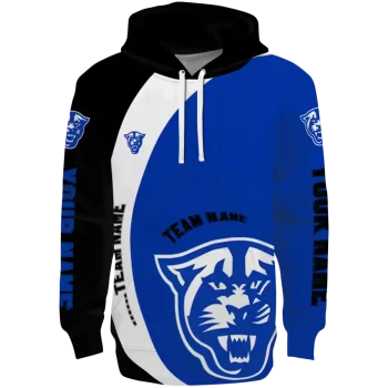 customized georgia state panthers minimalist design blue black hoodie best selling
