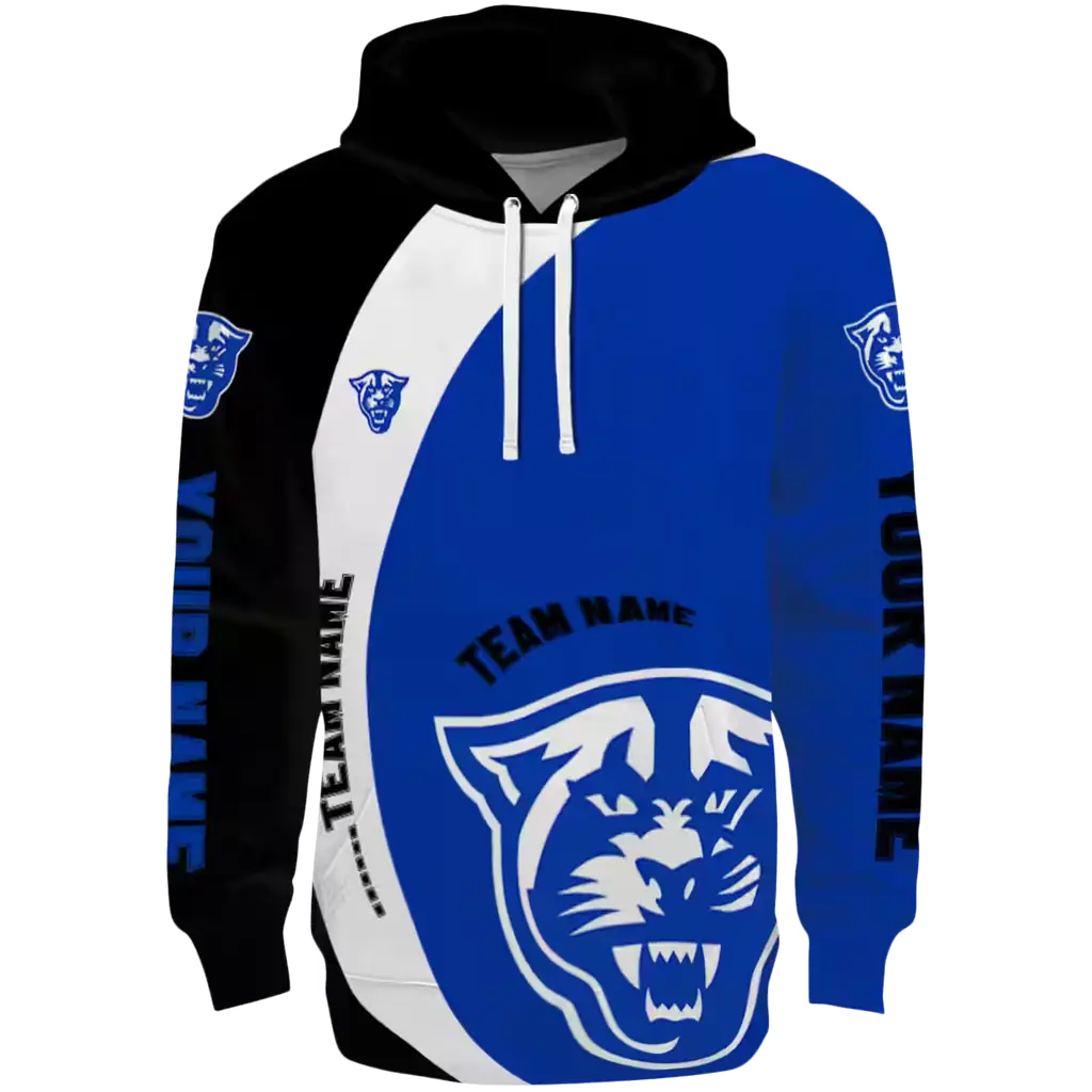 customized georgia state panthers minimalist design blue black hoodie best selling customized georgia state panthers minimalist design blue black hoodie best selling