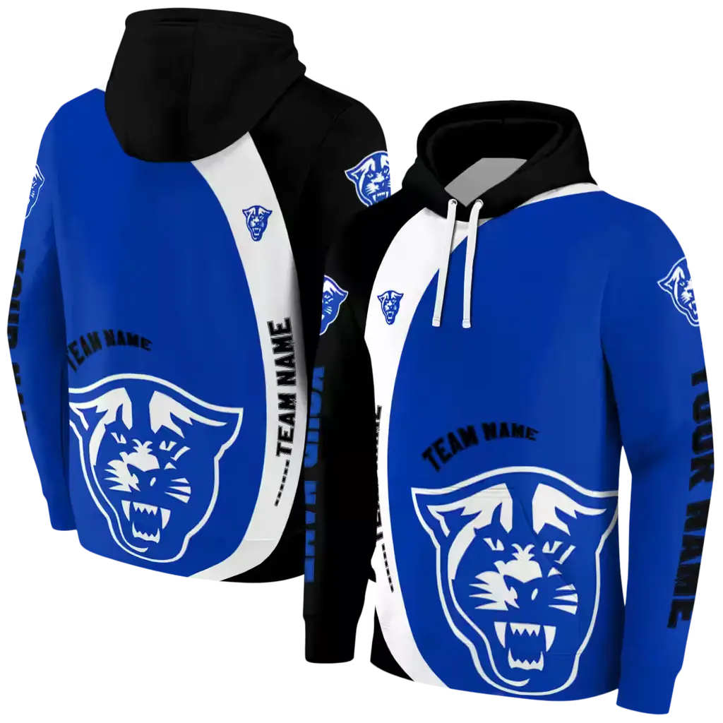 customized georgia state panthers minimalist design blue black hoodie fashion forward customized georgia state panthers minimalist design blue black hoodie fashion forward