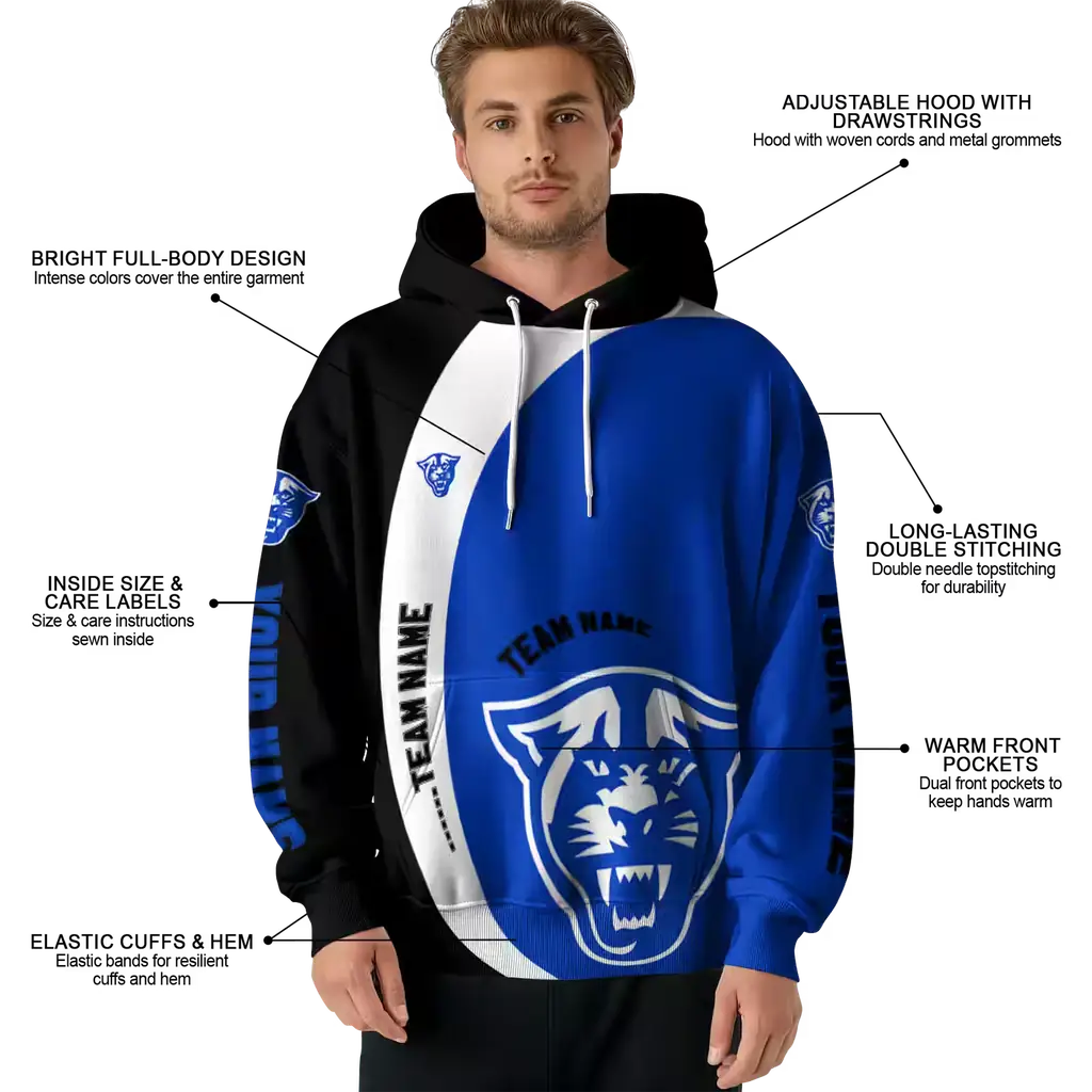 customized georgia state panthers minimalist design blue black hoodie latest model customized georgia state panthers minimalist design blue black hoodie latest model