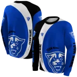customized georgia state panthers minimalist design blue black hoodie best selling