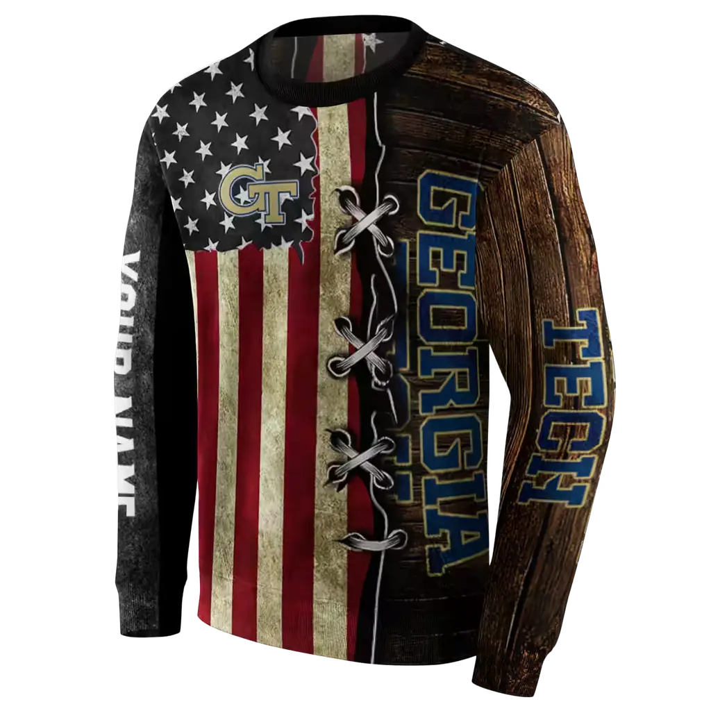 customized georgia tech yellow jackets american pride hoodie new arrival customized georgia tech yellow jackets american pride hoodie new arrival