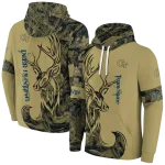 customized georgia tech yellow jackets deer silhouette gold hoodie best selling