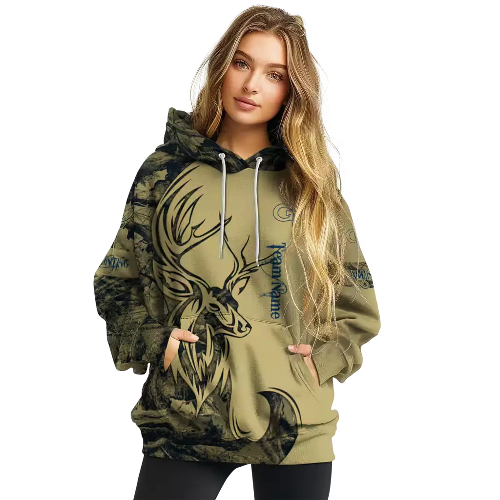 customized georgia tech yellow jackets deer silhouette gold hoodie high quality customized georgia tech yellow jackets deer silhouette gold hoodie high quality