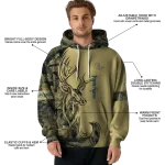 customized georgia tech yellow jackets deer silhouette gold hoodie best selling