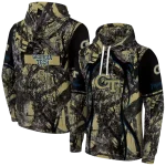 customized georgia tech yellow jackets hunting theme gold black hoodie best selling