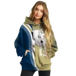 customized georgia tech yellow jackets peeking snoopy gold hoodie best selling