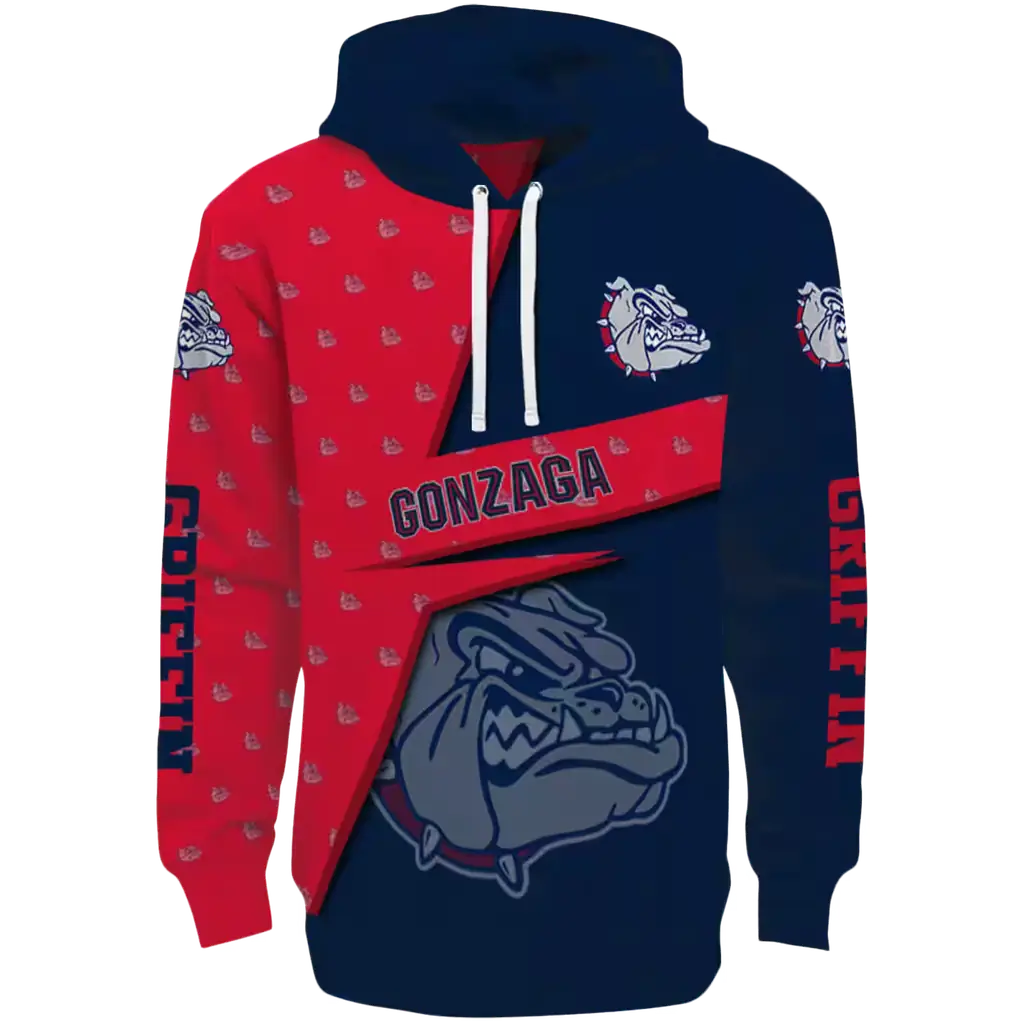 customized gonzaga bulldogs abstract shape blue hoodie best selling customized gonzaga bulldogs abstract shape blue hoodie best selling