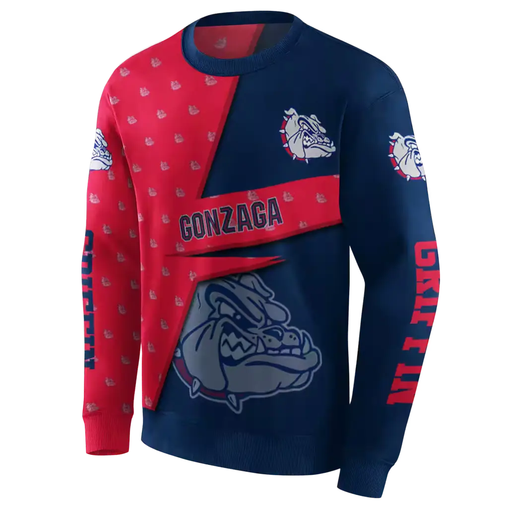 customized gonzaga bulldogs abstract shape blue hoodie new arrival customized gonzaga bulldogs abstract shape blue hoodie new arrival