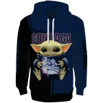 customized gonzaga bulldogs baby yoda blue black hoodie best selling