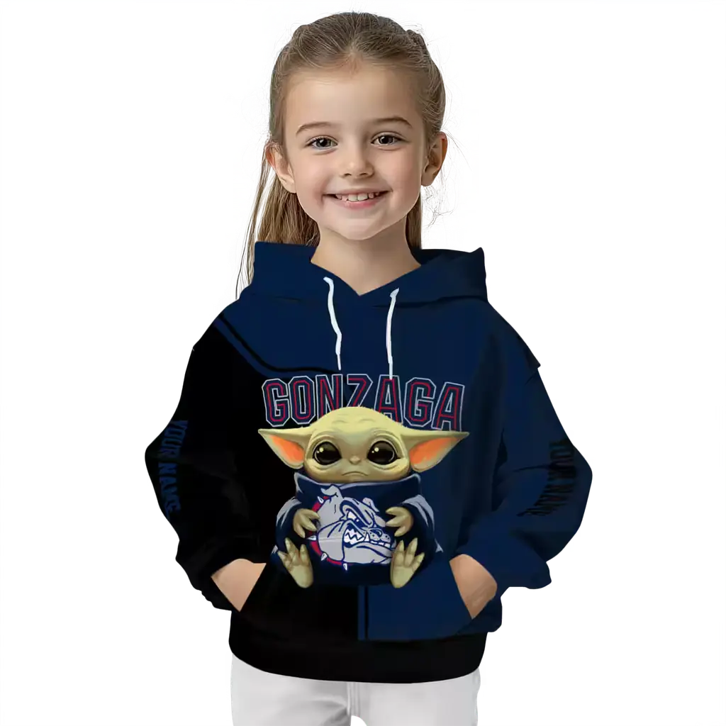customized gonzaga bulldogs baby yoda blue black hoodie top rated customized gonzaga bulldogs baby yoda blue black hoodie top rated