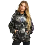 customized gonzaga bulldogs camo skull hoodie best selling
