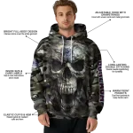 customized gonzaga bulldogs camo skull hoodie best selling