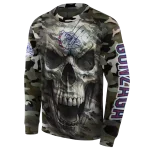 customized gonzaga bulldogs camo skull hoodie best selling