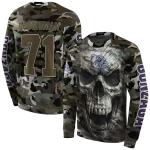 customized gonzaga bulldogs camo skull hoodie best selling