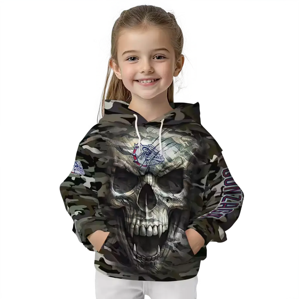 customized gonzaga bulldogs camo skull hoodie top rated customized gonzaga bulldogs camo skull hoodie top rated
