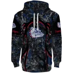 customized gonzaga bulldogs hunting theme blue black hoodie best selling