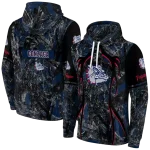 customized gonzaga bulldogs hunting theme blue black hoodie best selling