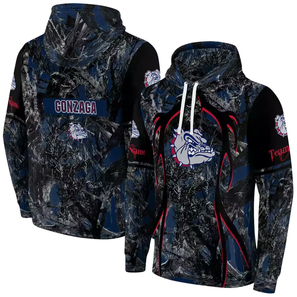 customized gonzaga bulldogs hunting theme blue black hoodie fashion forward customized gonzaga bulldogs hunting theme blue black hoodie fashion forward