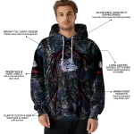 customized gonzaga bulldogs hunting theme blue black hoodie best selling