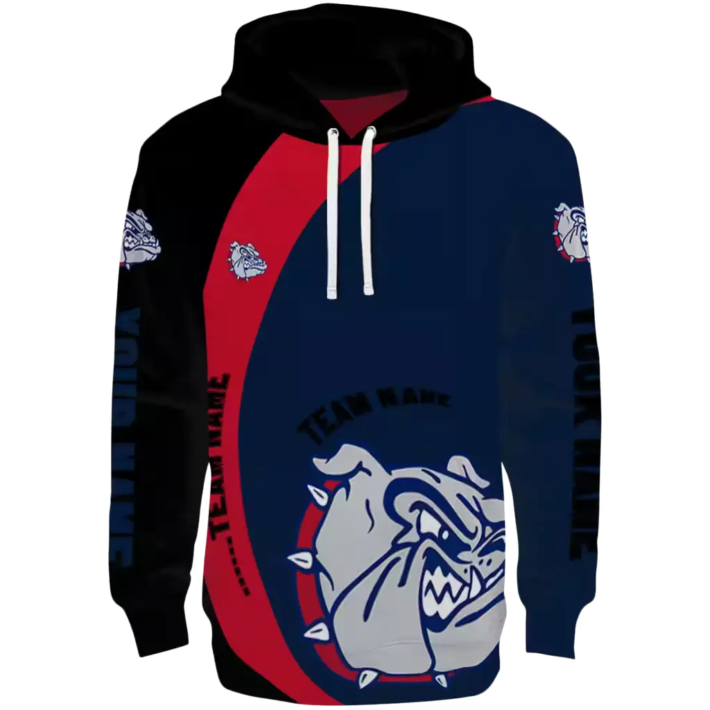 customized gonzaga bulldogs minimalist design blue black hoodie best selling customized gonzaga bulldogs minimalist design blue black hoodie best selling