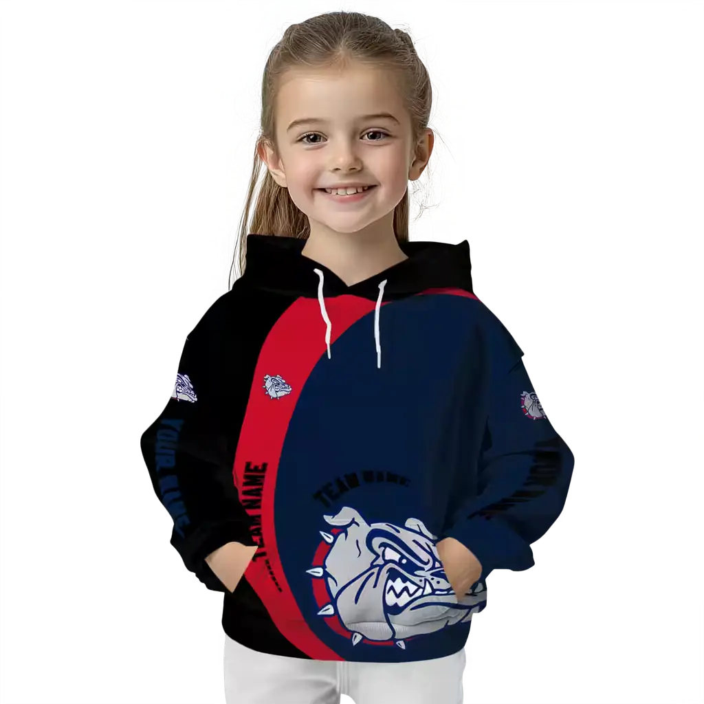 customized gonzaga bulldogs minimalist design blue black hoodie top rated customized gonzaga bulldogs minimalist design blue black hoodie top rated