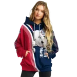 customized gonzaga bulldogs peeking snoopy blue hoodie best selling