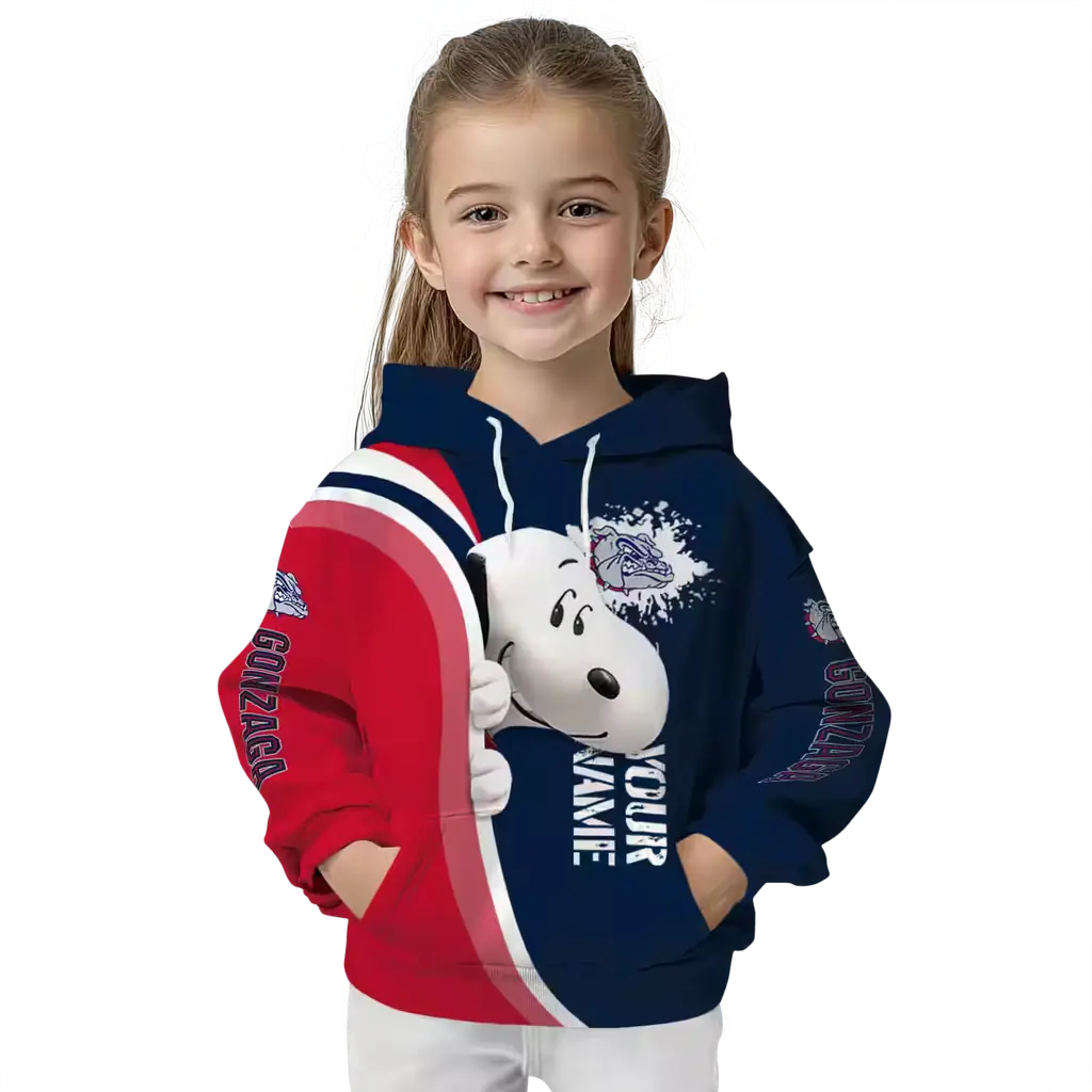 customized gonzaga bulldogs peeking snoopy blue hoodie top rated customized gonzaga bulldogs peeking snoopy blue hoodie top rated