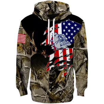 customized gonzaga bulldogs tree camo hoodie best selling